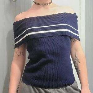 navy sweater